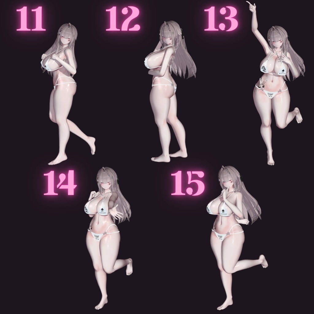 自撮り用ポーズセット  ~40teypes pose set~