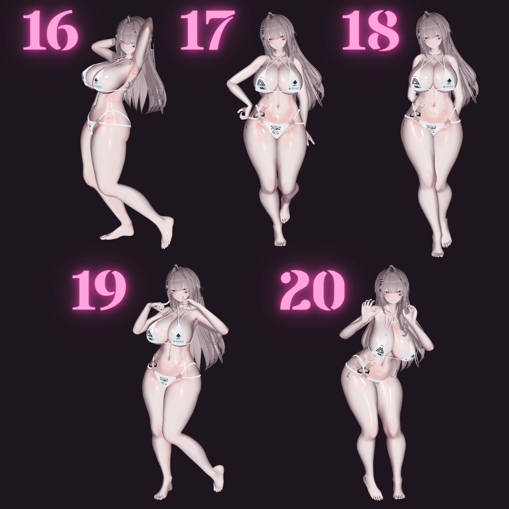 自撮り用ポーズセット  ~40teypes pose set~