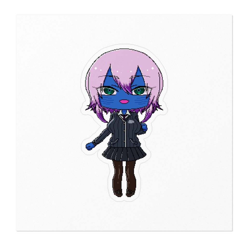 夜桜シエルステッカー①