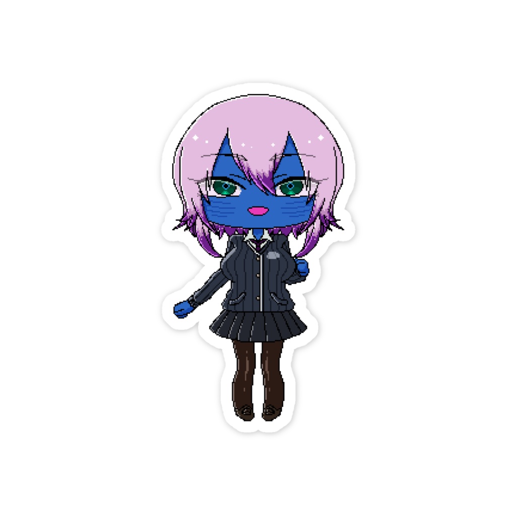 平凡女子高生スマホステッカー