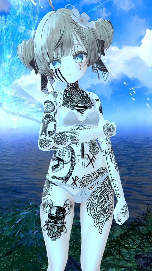 Nordic Viking Warrior Manuka Tattoo 「マヌカ」 / 北欧のバイキング戦士マヌカのタトゥー