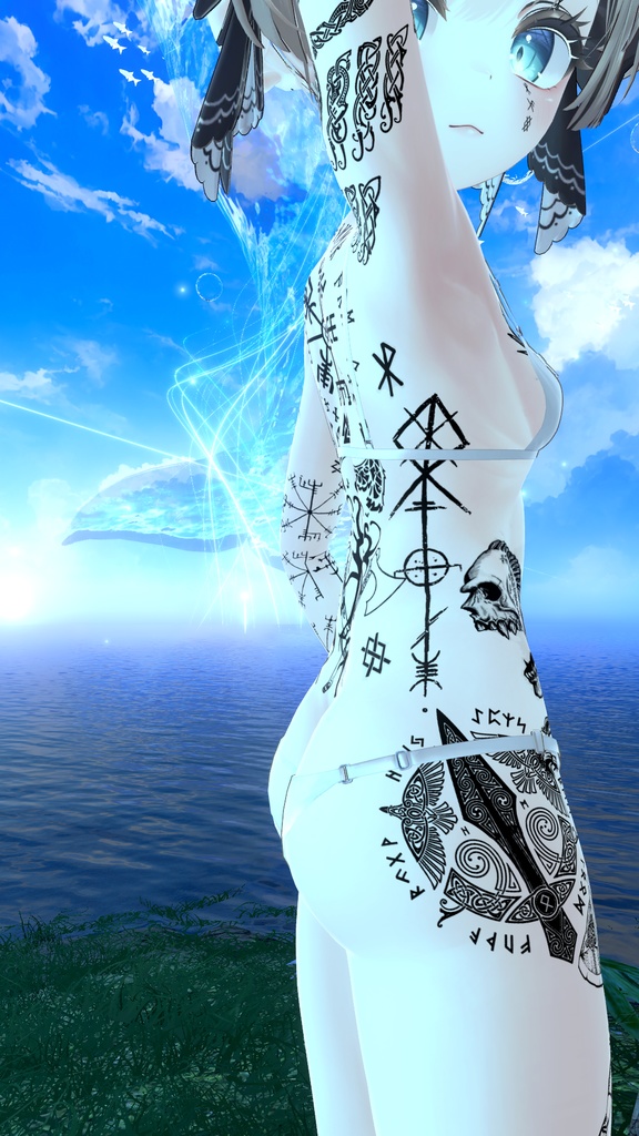 Nordic Viking Warrior Manuka Tattoo 「マヌカ」 / 北欧のバイキング戦士マヌカのタトゥー