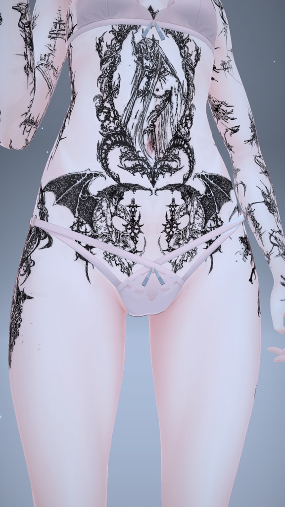 Angel CyberSigilim Mauka Tattoo 「マヌカ」 / エンジェルサイバーシジリズムマウカタトゥー
