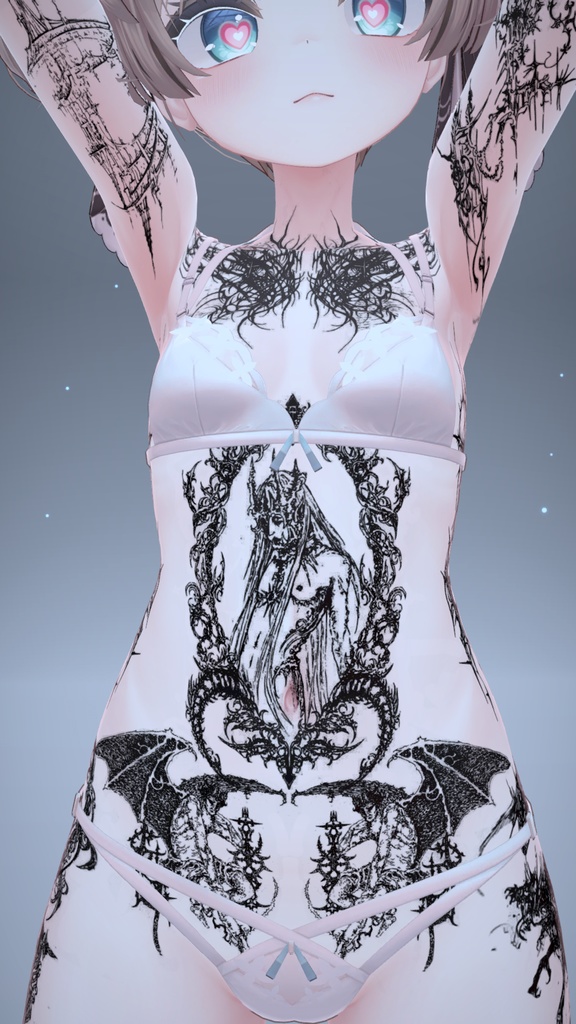 Angel CyberSigilim Mauka Tattoo 「マヌカ」 / エンジェルサイバーシジリズムマウカタトゥー