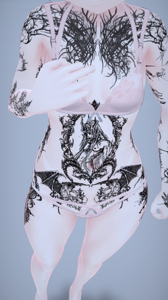 Angel CyberSigilim Mauka Tattoo 「マヌカ」 / エンジェルサイバーシジリズムマウカタトゥー