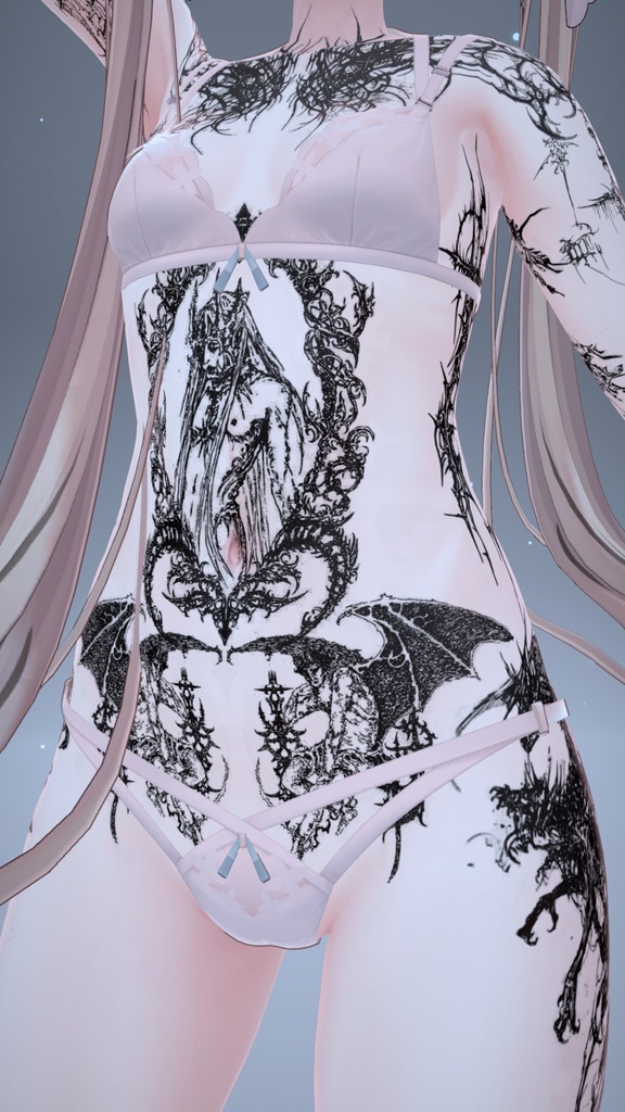 Angel CyberSigilim Mauka Tattoo 「マヌカ」 / エンジェルサイバーシジリズムマウカタトゥー