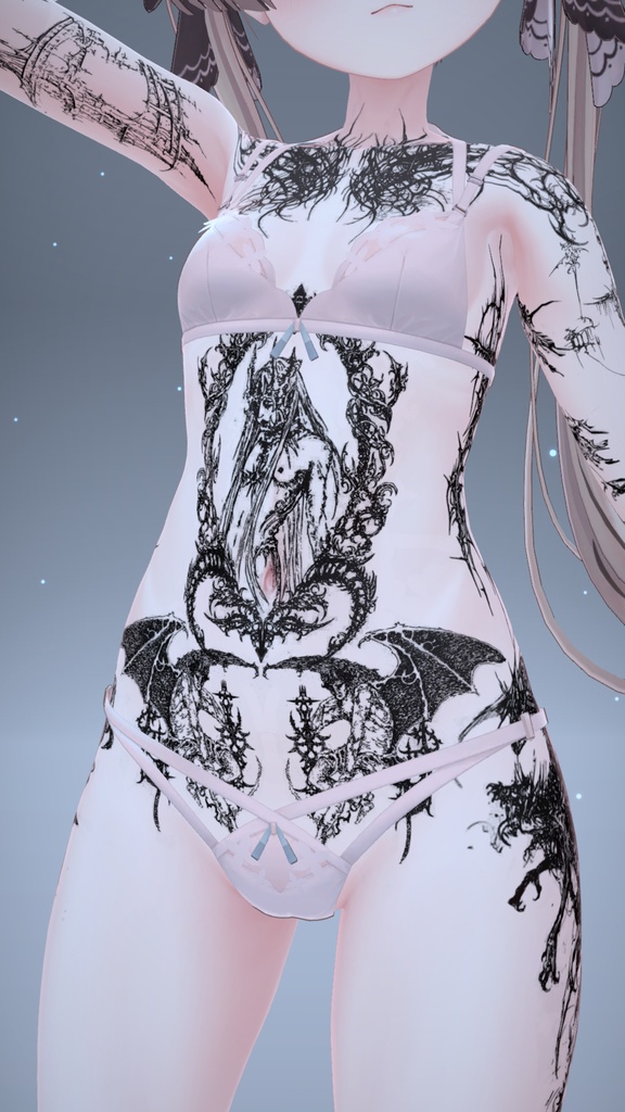 Angel CyberSigilim Mauka Tattoo 「マヌカ」 / エンジェルサイバーシジリズムマウカタトゥー