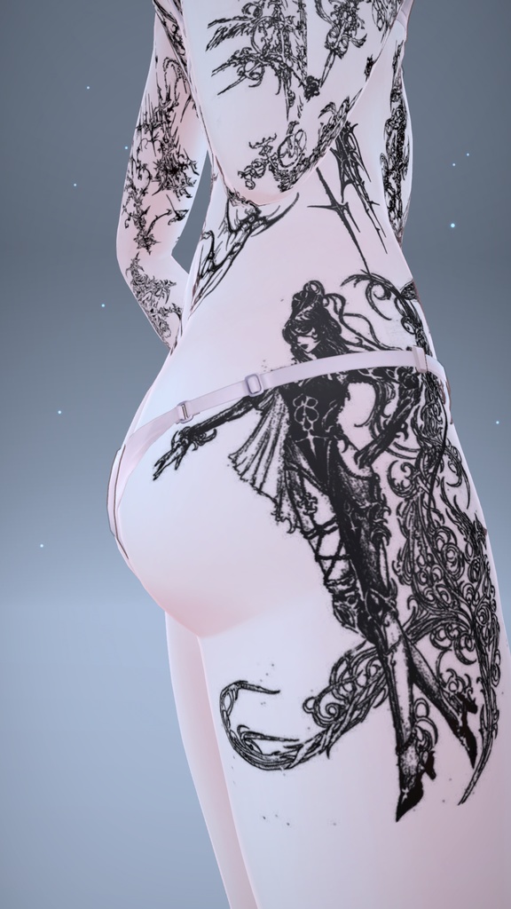 Angel CyberSigilim Mauka Tattoo 「マヌカ」 / エンジェルサイバーシジリズムマウカタトゥー
