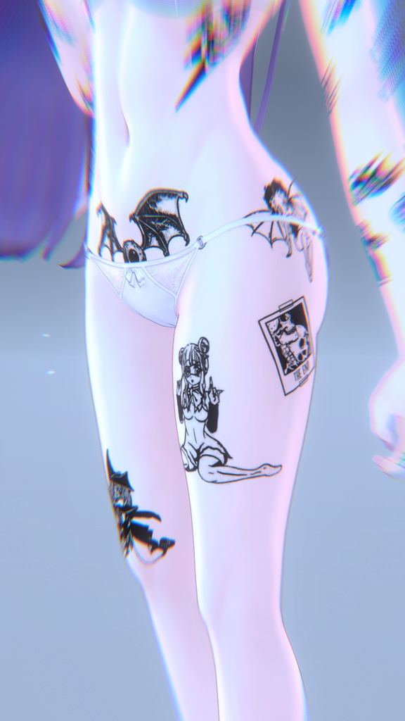 Basic Bitch Tattoo Moe「萌」/基本ビッチタトゥー萌え
