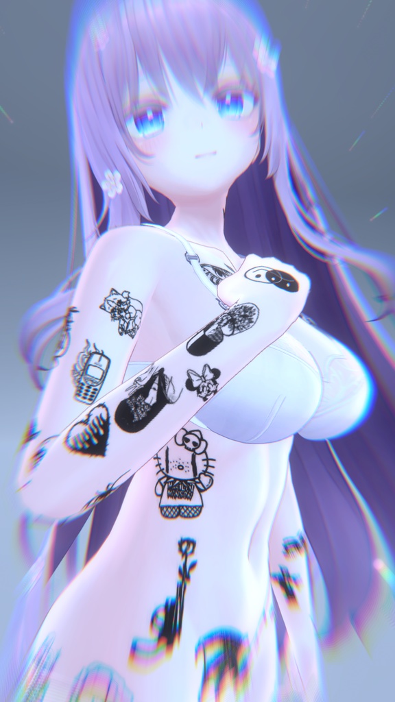 Basic Bitch Tattoo Moe「萌」/基本ビッチタトゥー萌え
