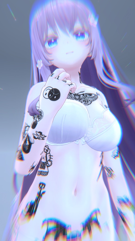 Basic Bitch Tattoo Moe「萌」/基本ビッチタトゥー萌え