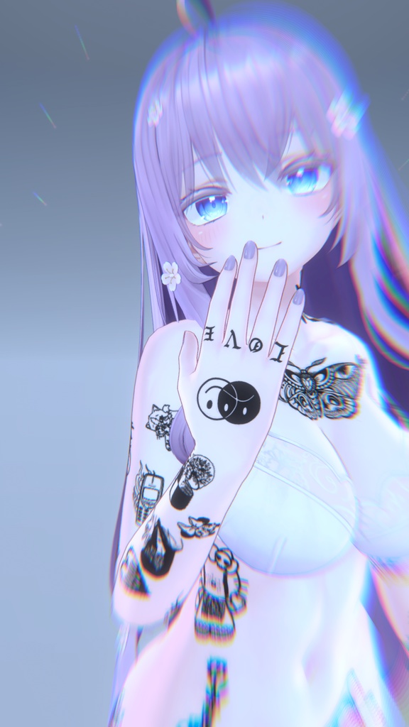 Basic Bitch Tattoo Moe「萌」/基本ビッチタトゥー萌え