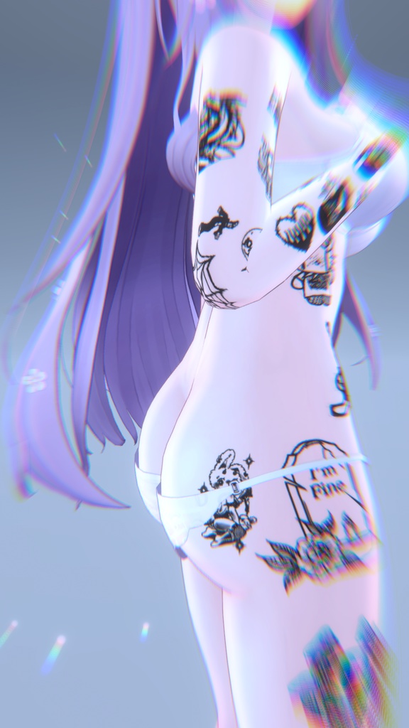 Basic Bitch Tattoo Moe「萌」/基本ビッチタトゥー萌え
