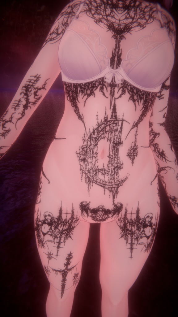 CyberSigilim MoeTattoo 「萌」 / エンジェルサイバーシジリズムマウカタトゥー
