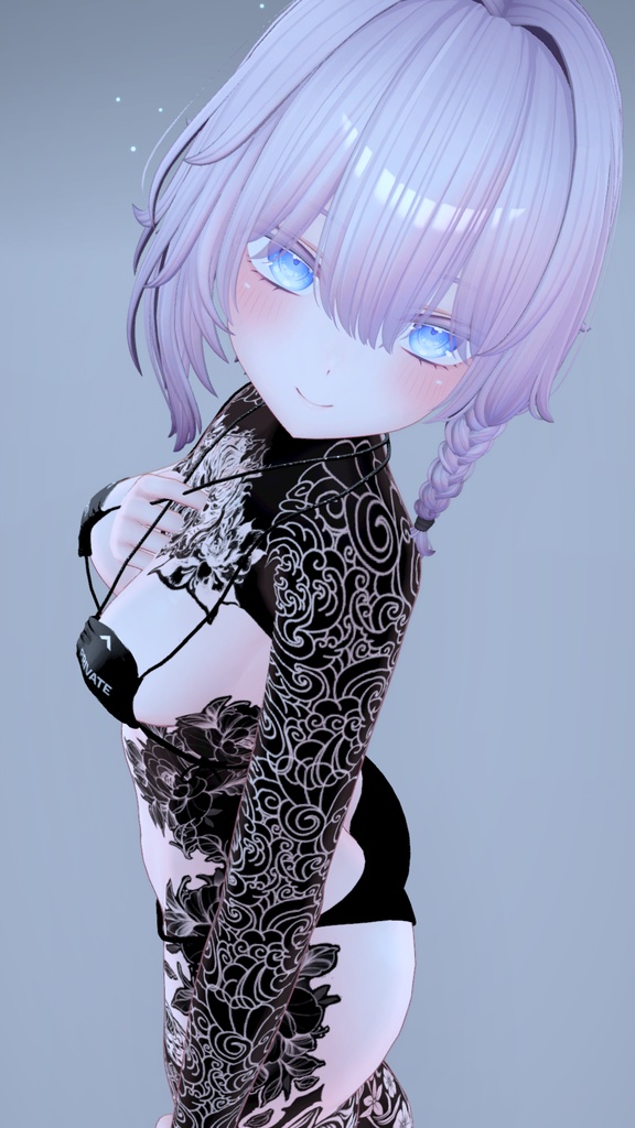 🐉BlackOut Dragon And Snake Moe Tattoo 「萌」/ ブラックアウトドラゴンとスネークの萌えタトゥー🐍