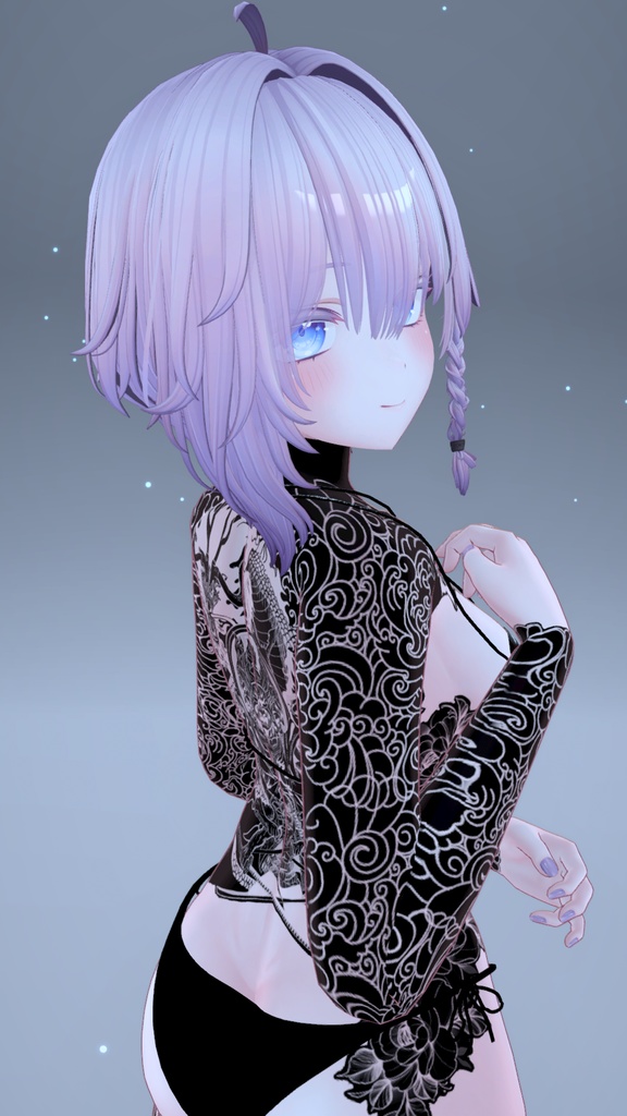 🐉BlackOut Dragon And Snake Moe Tattoo 「萌」/ ブラックアウトドラゴンとスネークの萌えタトゥー🐍