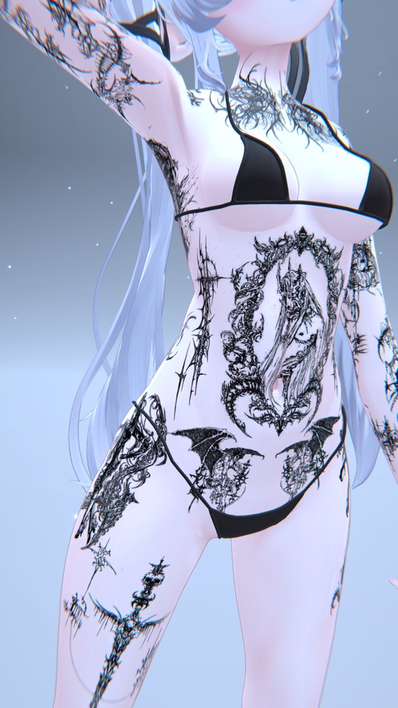 Angel CyberSigilim Sio Tattoo / エンジェルサイバーシギリムSioタトゥー