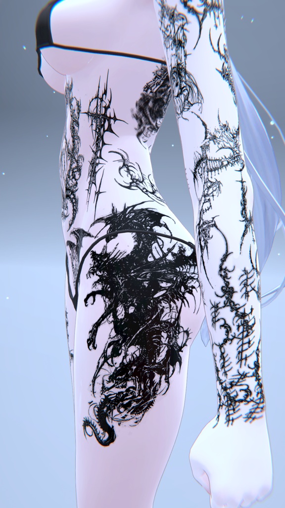 Angel CyberSigilim Sio Tattoo / エンジェルサイバーシギリムSioタトゥー