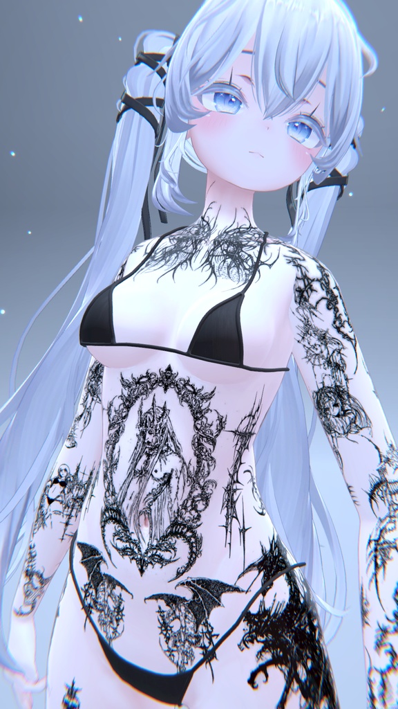 Angel CyberSigilim Sio Tattoo / エンジェルサイバーシギリムSioタトゥー