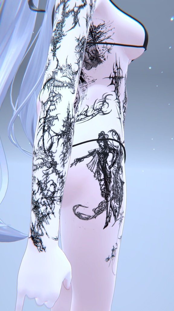 Angel CyberSigilim Sio Tattoo / エンジェルサイバーシギリムSioタトゥー