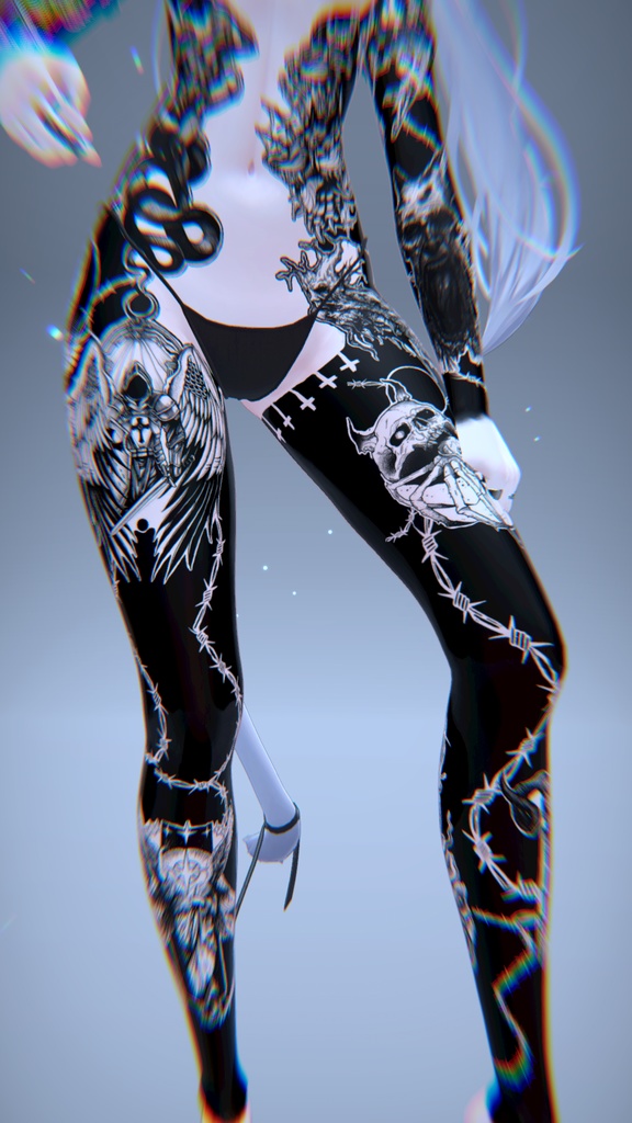 👺 Half Devil Half Angel Sio Tattoo / 半分悪魔半分天使 Sio タトゥー😇