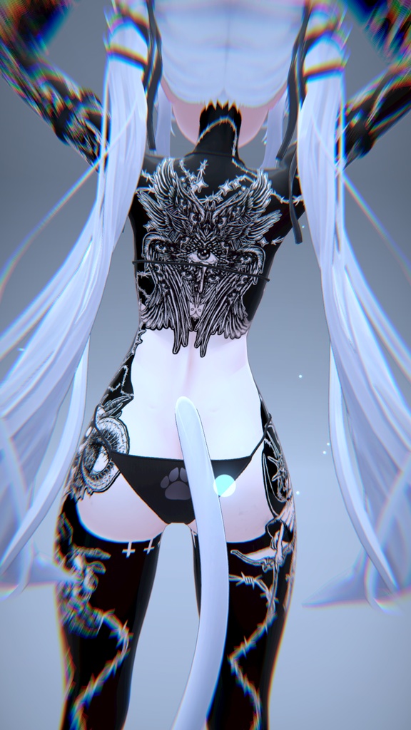 👺 Half Devil Half Angel Sio Tattoo / 半分悪魔半分天使 Sio タトゥー😇