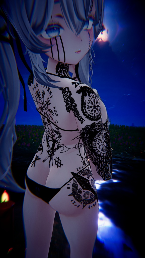 Nordic Viking Warrior SIO Tattoo / 北欧のバイキング戦士 SIO のタトゥー