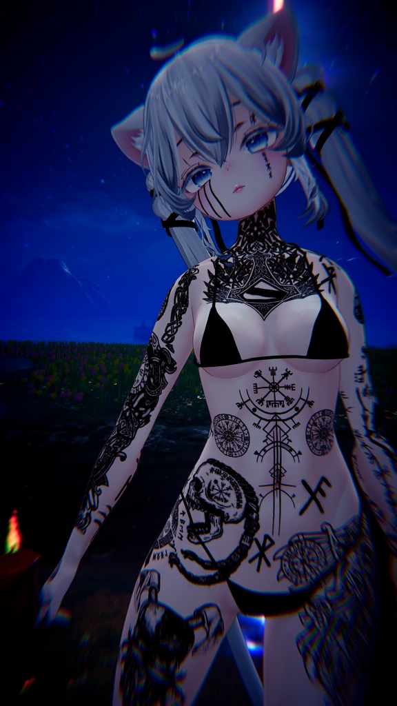 Nordic Viking Warrior SIO Tattoo / 北欧のバイキング戦士 SIO のタトゥー