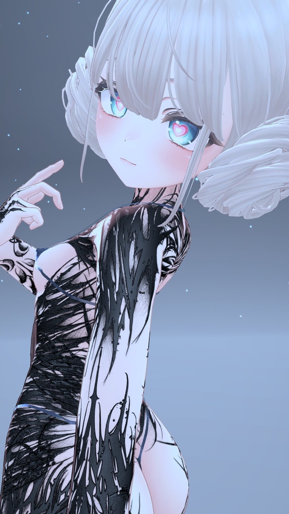 ✡😈Manuka GothicDevil Tattoo MatCap/ マヌカ ゴシック デビル タトゥー マットキャップ✡😈