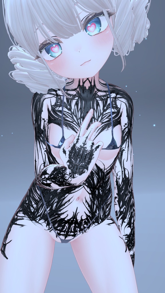 ✡😈Manuka GothicDevil Tattoo MatCap/ マヌカ ゴシック デビル タトゥー マットキャップ✡😈