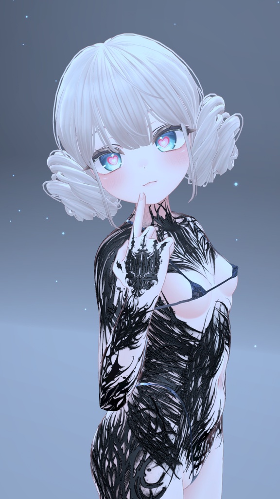 ✡😈Manuka GothicDevil Tattoo MatCap/ マヌカ ゴシック デビル タトゥー マットキャップ✡😈