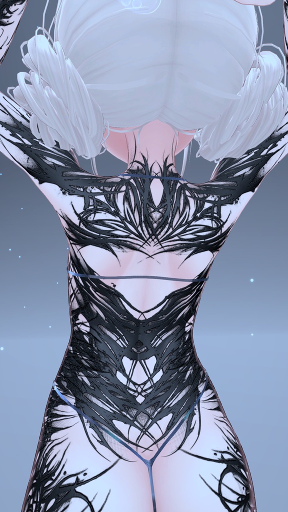 ✡😈Manuka GothicDevil Tattoo MatCap/ マヌカ ゴシック デビル タトゥー マットキャップ✡😈