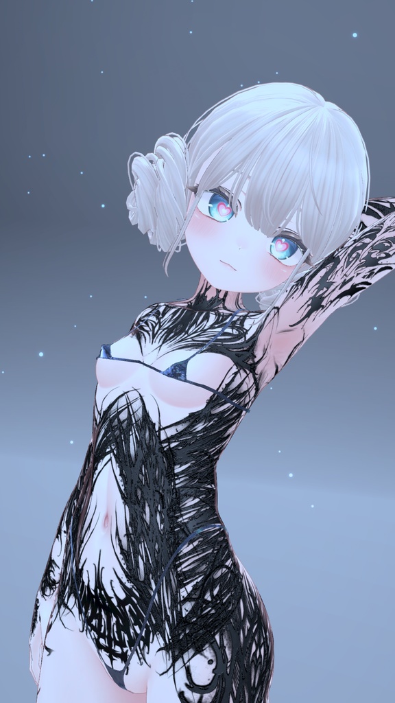 ✡😈Manuka GothicDevil Tattoo MatCap/ マヌカ ゴシック デビル タトゥー マットキャップ✡😈