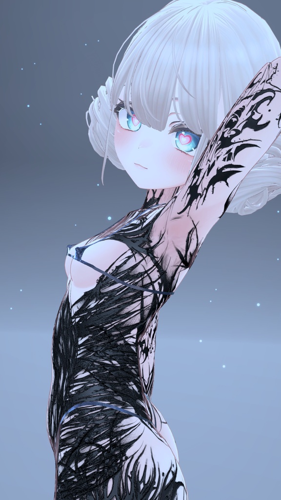 ✡😈Manuka GothicDevil Tattoo MatCap/ マヌカ ゴシック デビル タトゥー マットキャップ✡😈