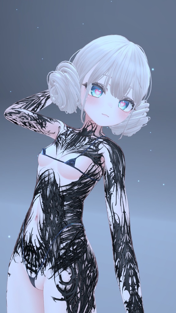 ✡😈Manuka GothicDevil Tattoo MatCap/ マヌカ ゴシック デビル タトゥー マットキャップ✡😈