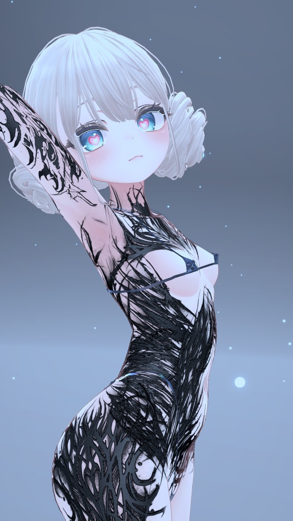 ✡😈Manuka GothicDevil Tattoo MatCap/ マヌカ ゴシック デビル タトゥー マットキャップ✡😈