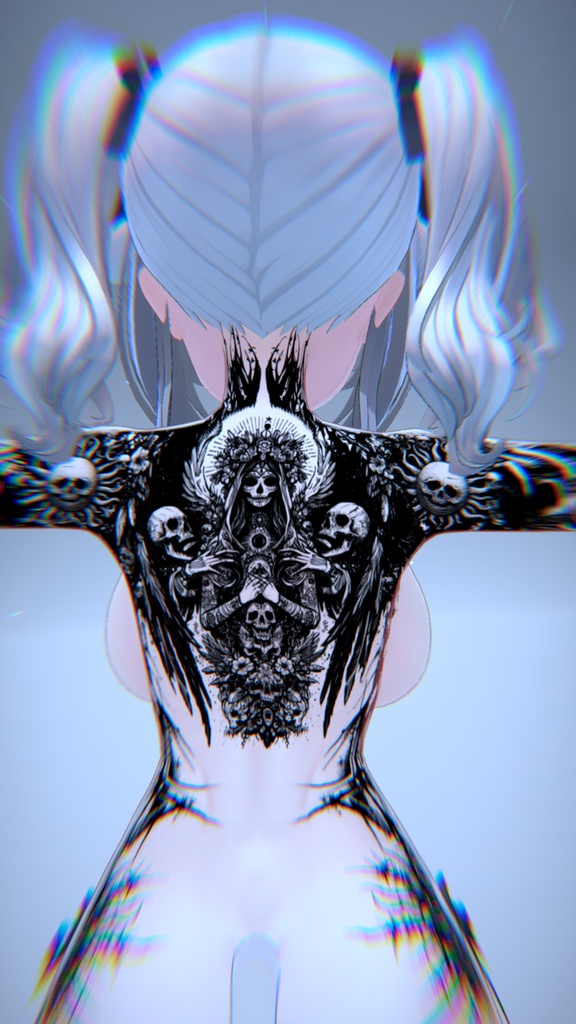 🩸✡Black Sun Ritual Tattoo Pack /ブラックサンリチュアルタトゥーパック 7 Avatars✡🩸