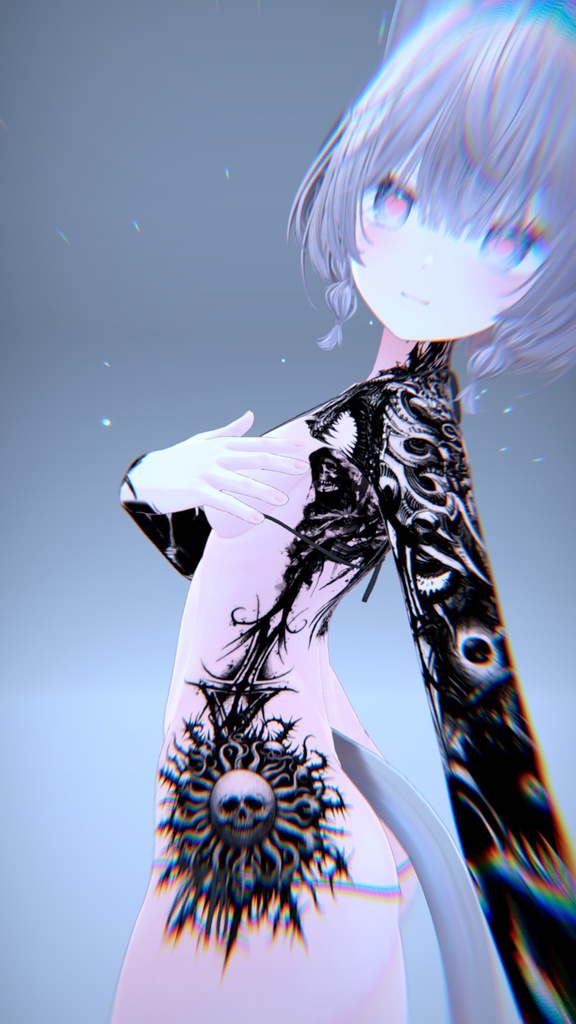🩸✡Black Sun Ritual Tattoo Pack /ブラックサンリチュアルタトゥーパック 7 Avatars✡🩸