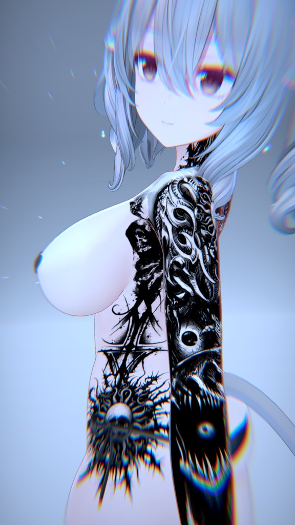 🩸✡Black Sun Ritual Tattoo Pack /ブラックサンリチュアルタトゥーパック 7 Avatars✡🩸