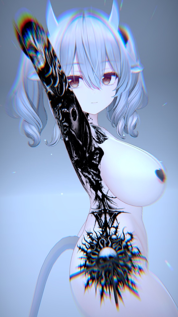 🩸✡Black Sun Ritual Tattoo Pack /ブラックサンリチュアルタトゥーパック 7 Avatars✡🩸