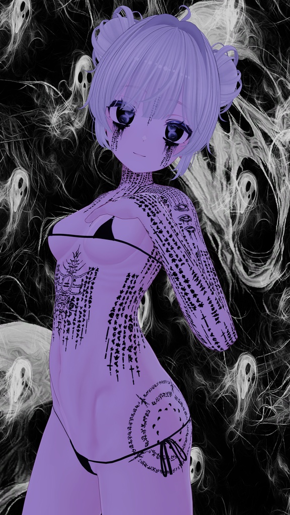 🔮🃏Arcane Witch Tattoo Pack/ アーケインウィッチタトゥーパック🔮🃏-TATTOO+MakeUp+Eyes Texture