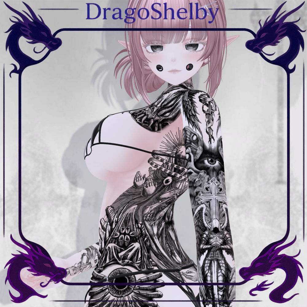 🕊️Divine Sorrow Lumina Tattoo / ディヴァイン・ソロウ ・ルミナ ・タトゥー🕊️