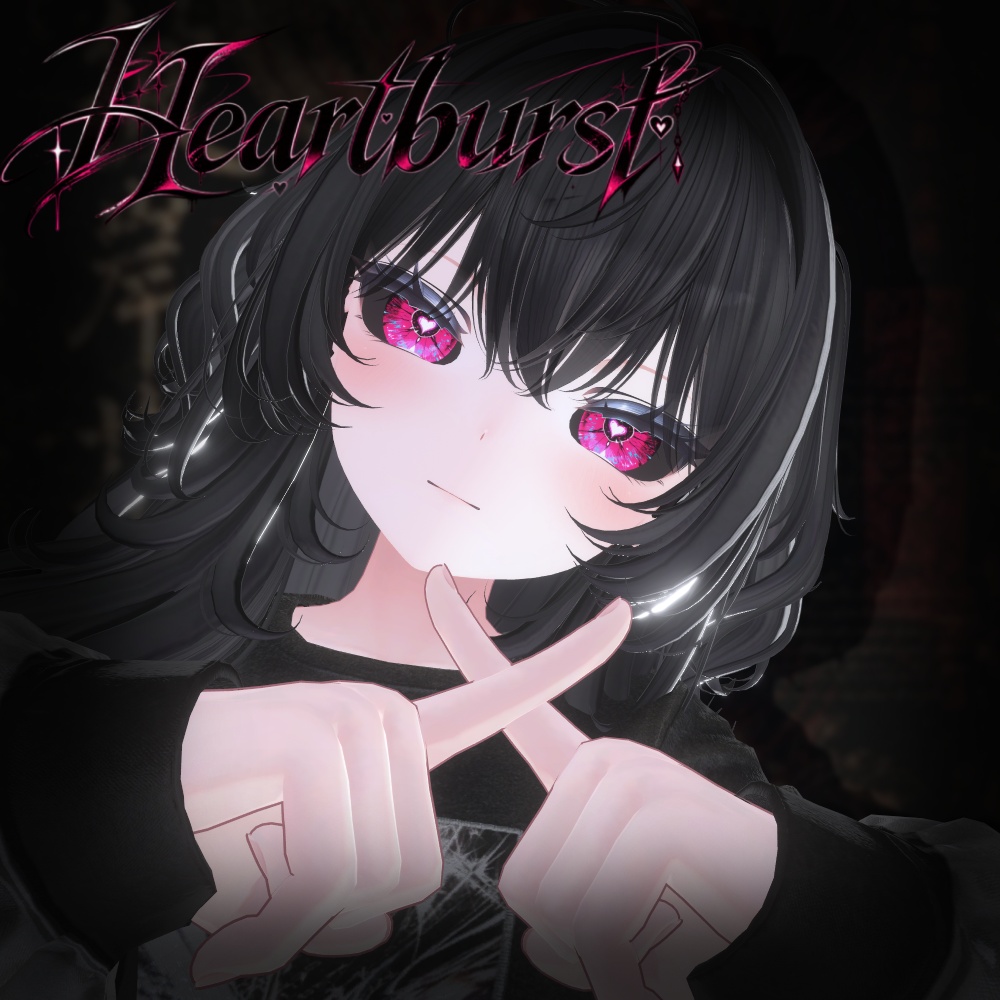 💗 Heartburst Eyes Full Pack 12 Avatars/ハートバーストアイズ フルパック 12アバター対応💗