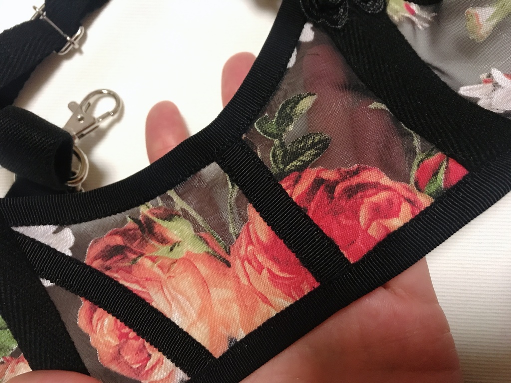 薔薇柄 〜Mサイズ〜ハーネスセット