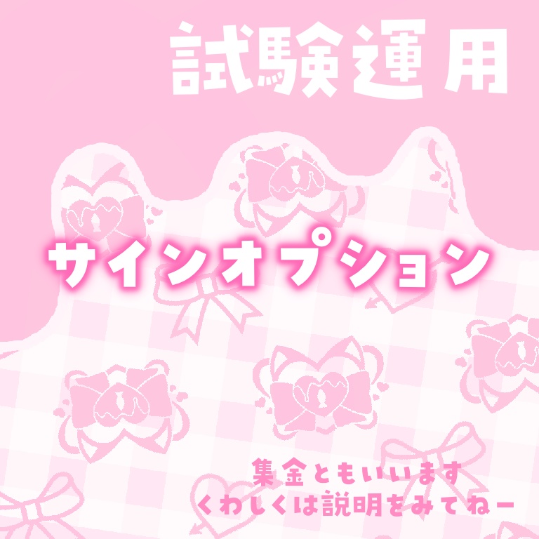【試験運用】サインオプション
