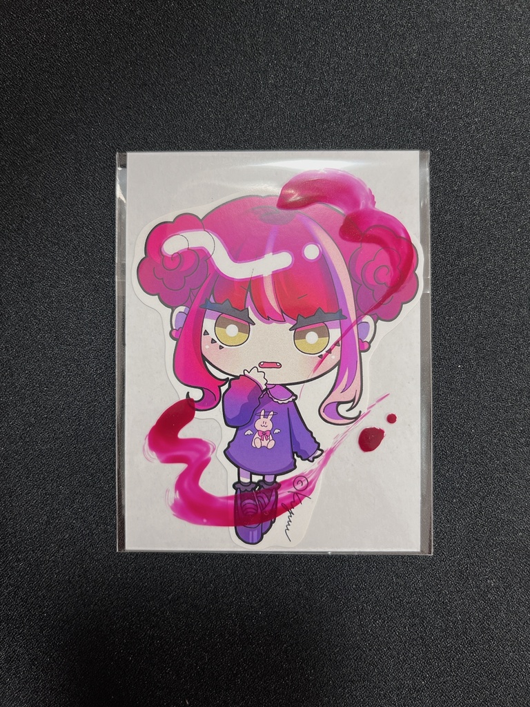 【ステッカー】花言葉とおんなのこ 薔薇ちゃん