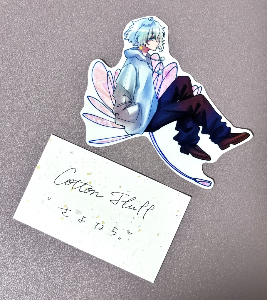 【ステッカー】花言葉とおんなのこ クリアステッカー全5種