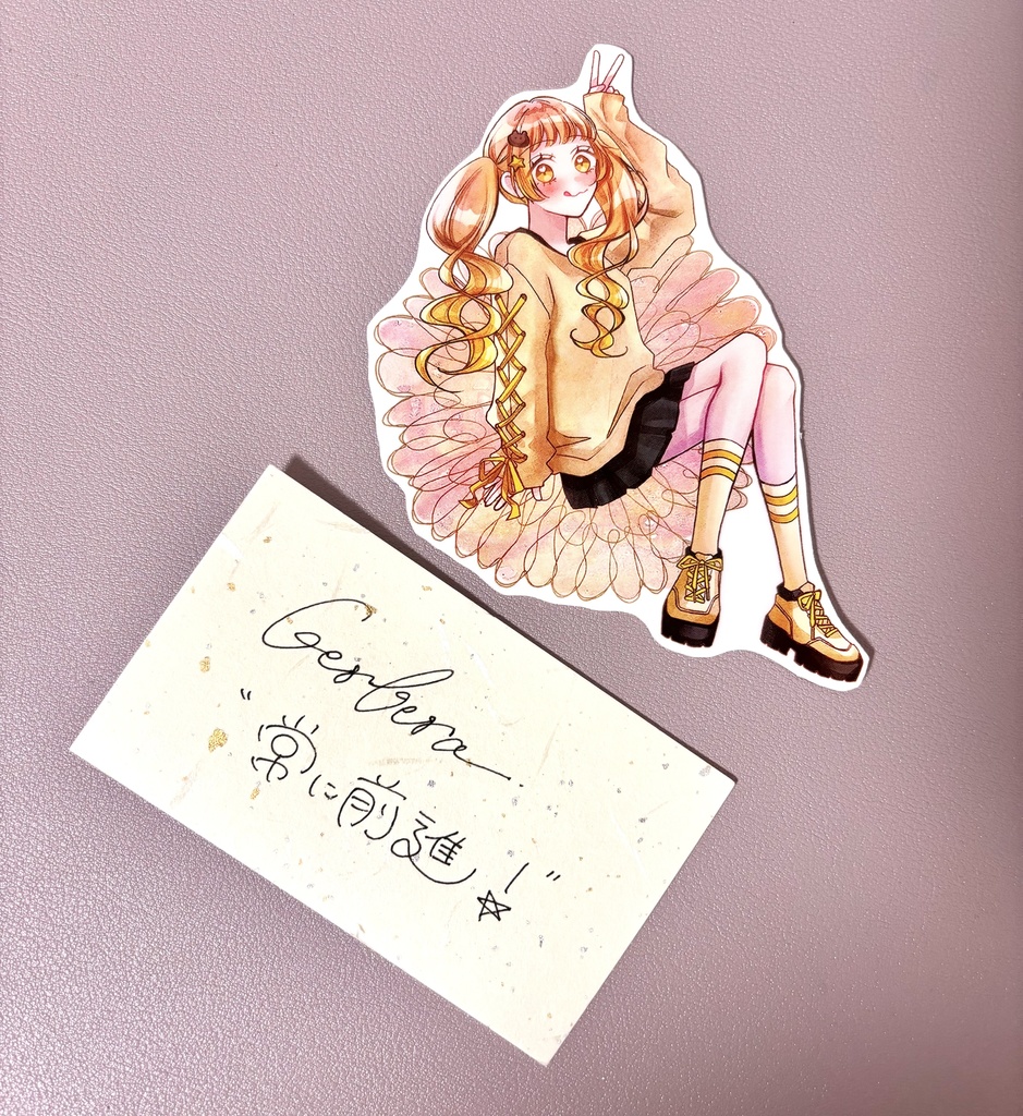 【ステッカー】花言葉とおんなのこ クリアステッカー全5種