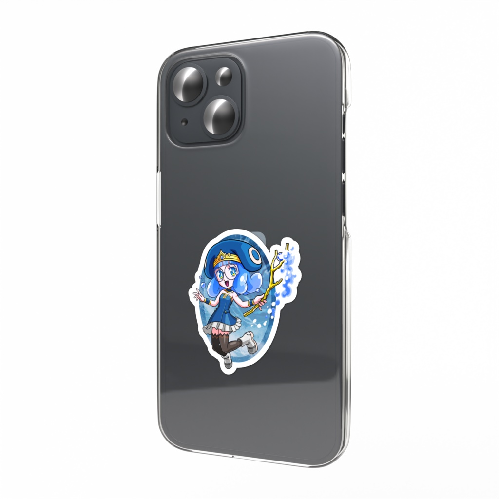 水っぽいガールステッカー