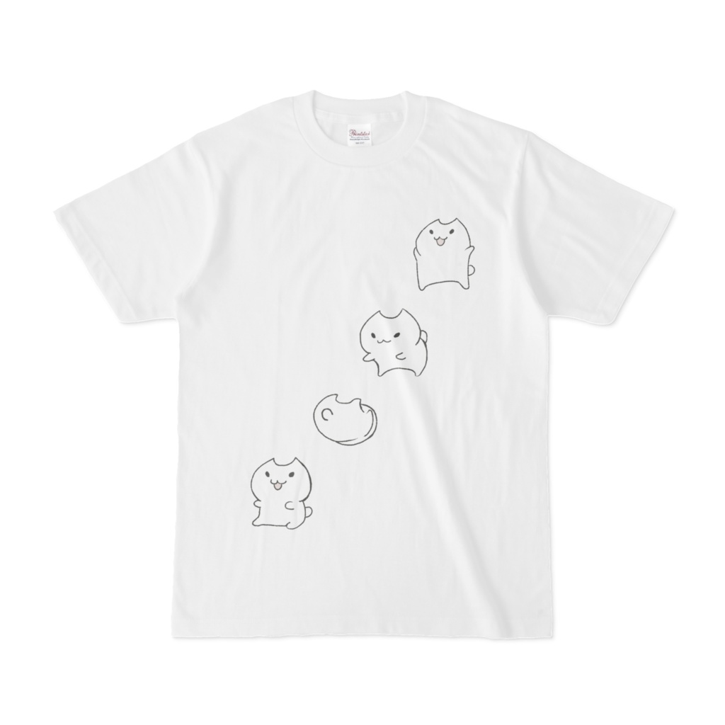 ねこにゃごろりんTシャツ